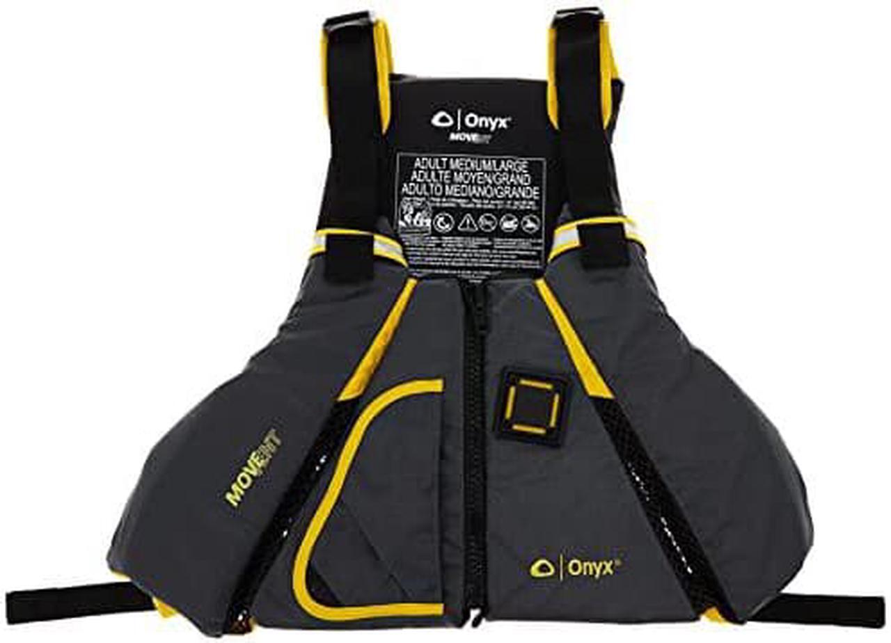 Alt view image 7 of 9 - Onyx Movement Dynamic Paddle Sports Vest - Extra Small and Small Movement Dynamic Paddle Sports Vest - Yellowith Grey - Extra Small and Small