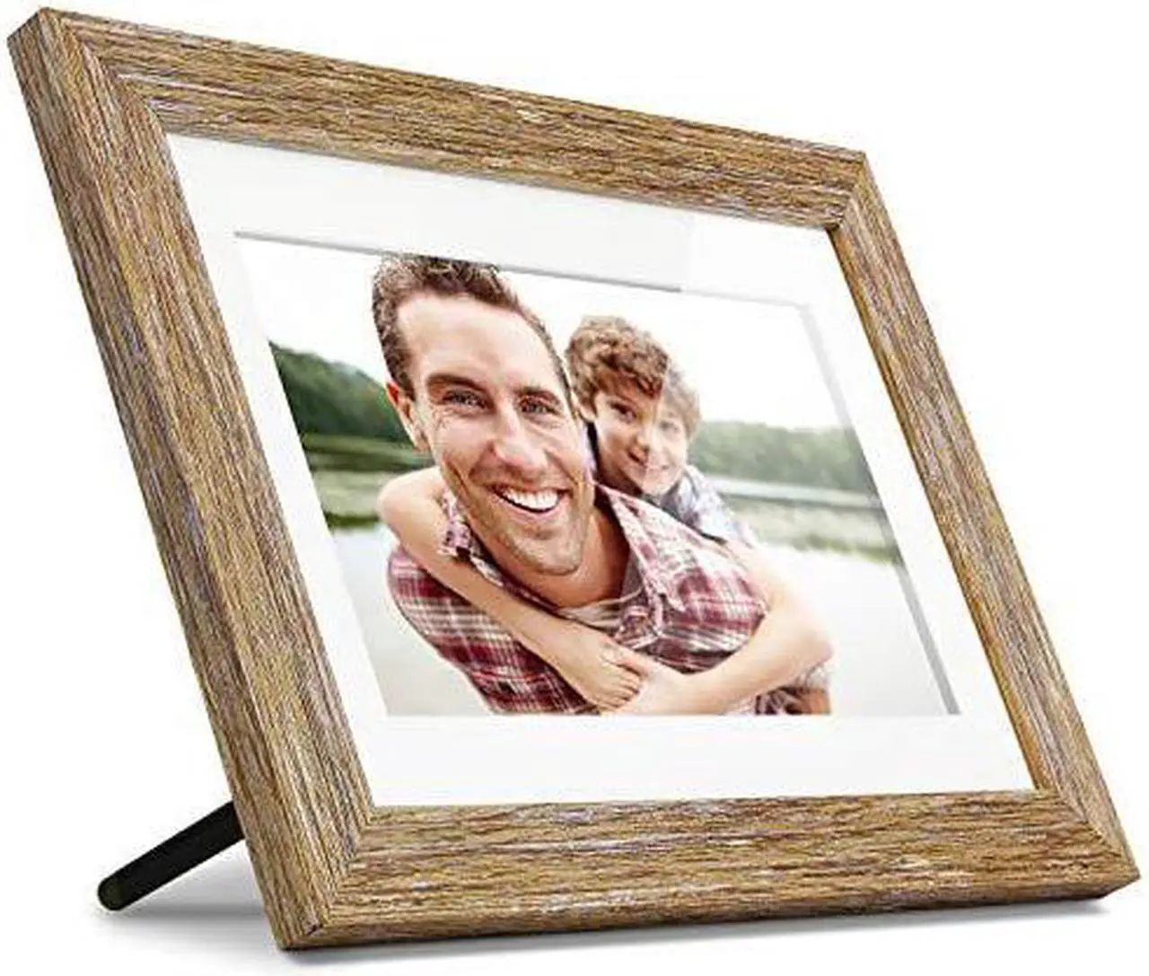 Alt view image 20 of 20 - Aluratek 10.0" Distressed Wood Digital Photo Frame with Auto Slideshow Feature