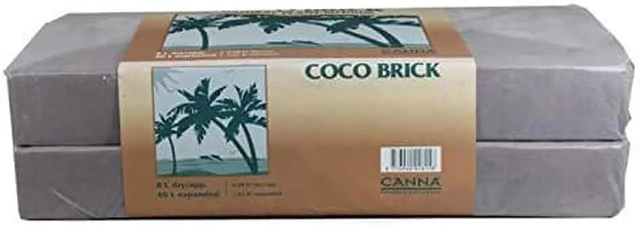 Main image of CANNA Coco Brick 40l Expandable Natural Plant Medium Soil Substrate, 40 Liter Expanded - 8 Liter Dry, Reusable (1)