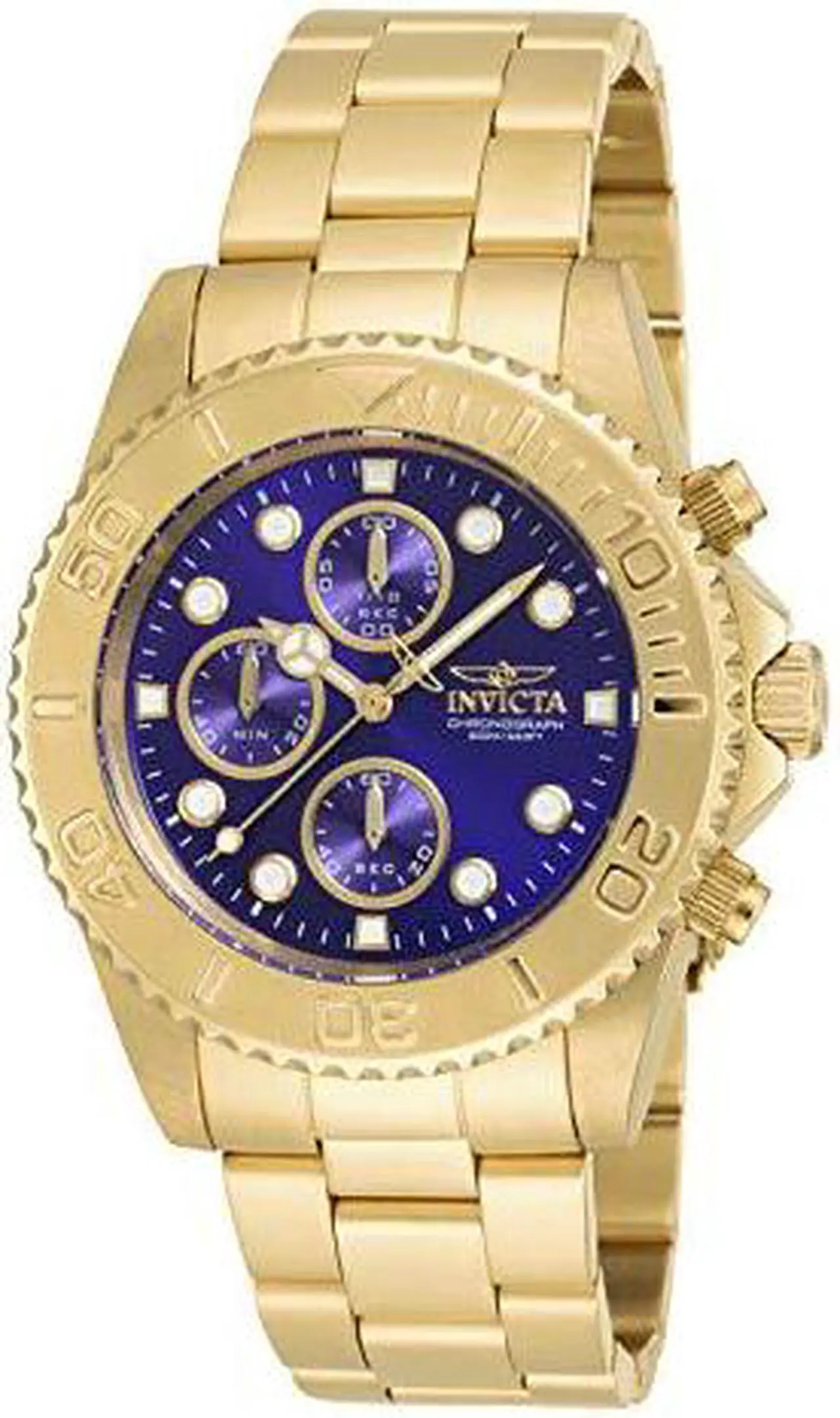 Alt view image 16 of 16 - Invicta Men's 19157 Pro Diver Quartz Multifunction Blue Dial Watch