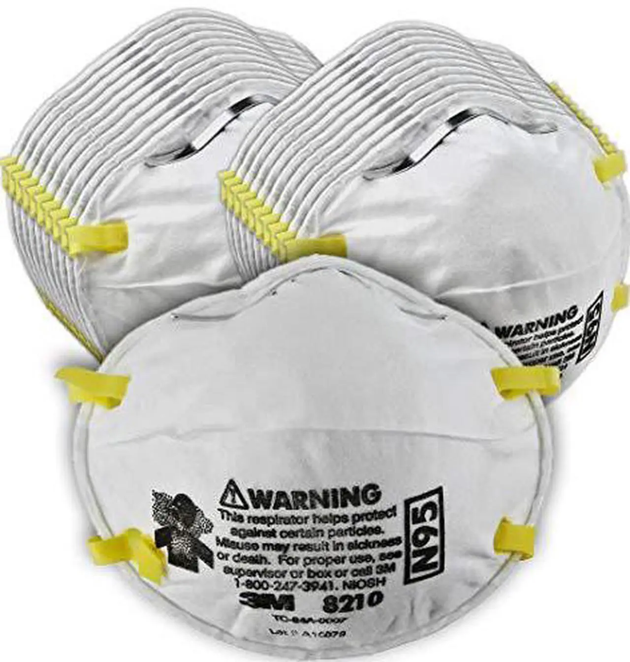 Alt view image 6 of 13 - 3M Particulate Respirator N95 20/BX White 46457
