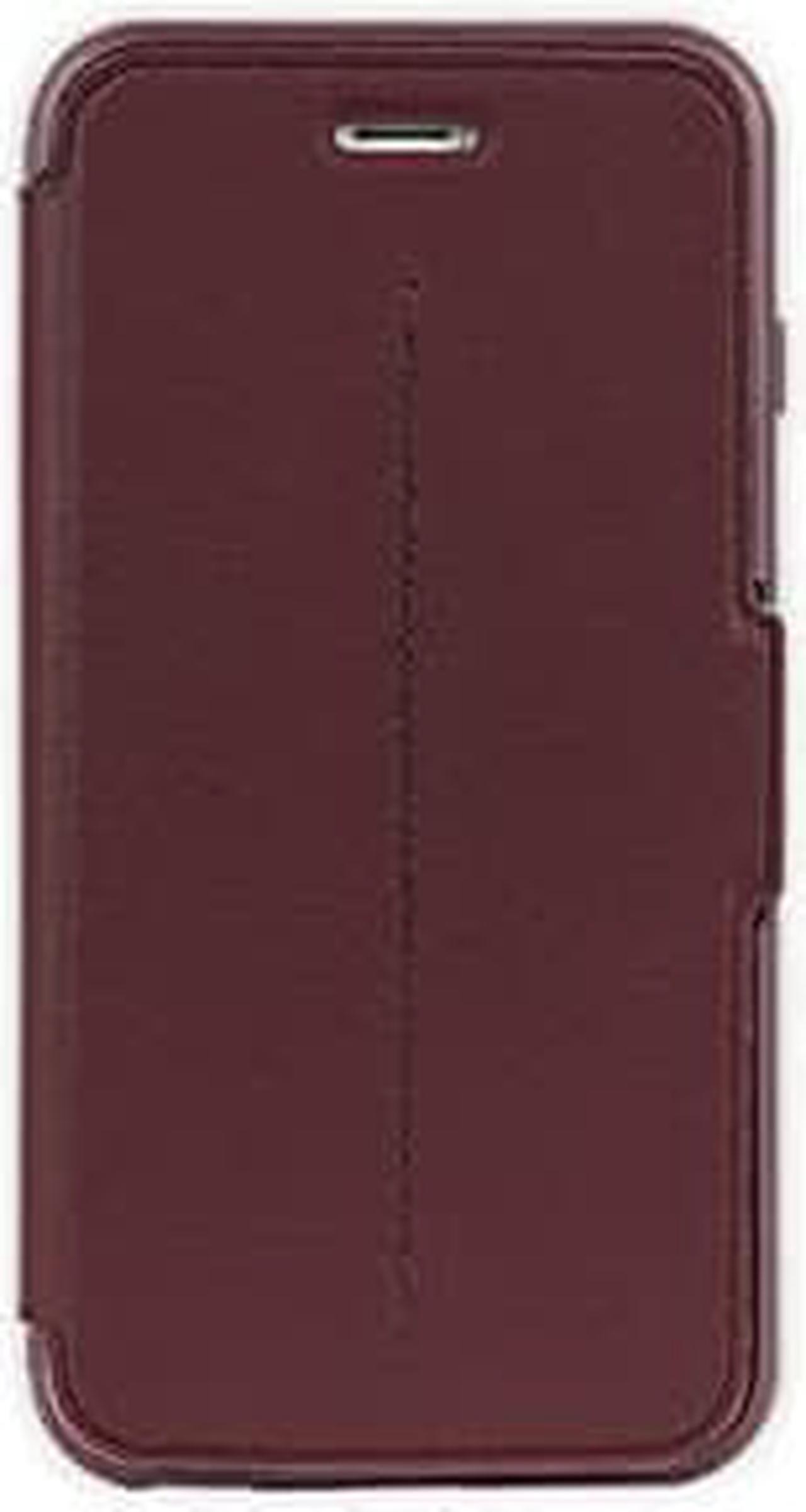 Main image of OTTERBOX STRADA SERIES iPhone 6 PLUS/6S PLUS Case - Retail Packaging - CHIC REVIVAL (WARM BLACK/MAROON)