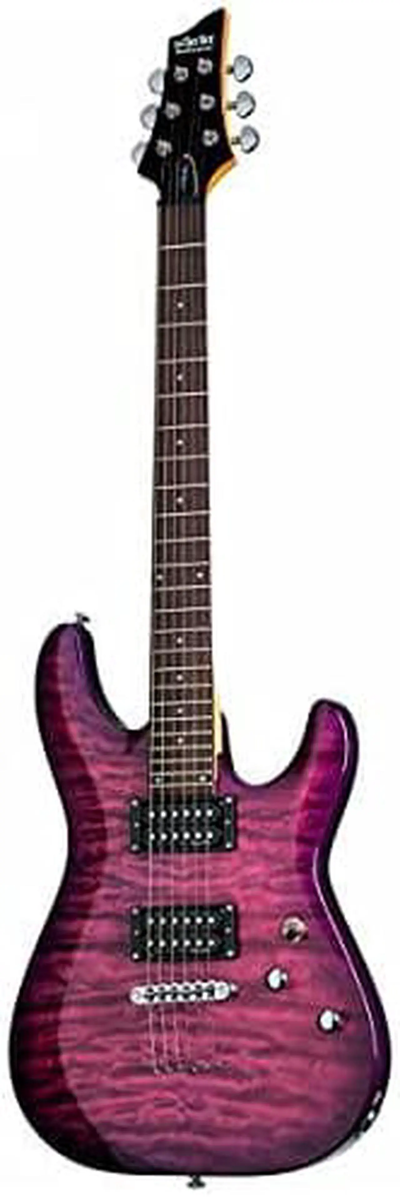 Alt view image 6 of 12 - Schecter C-6 Plus 6-String Solid-Body Electric Guitar, Electric Magenta #445