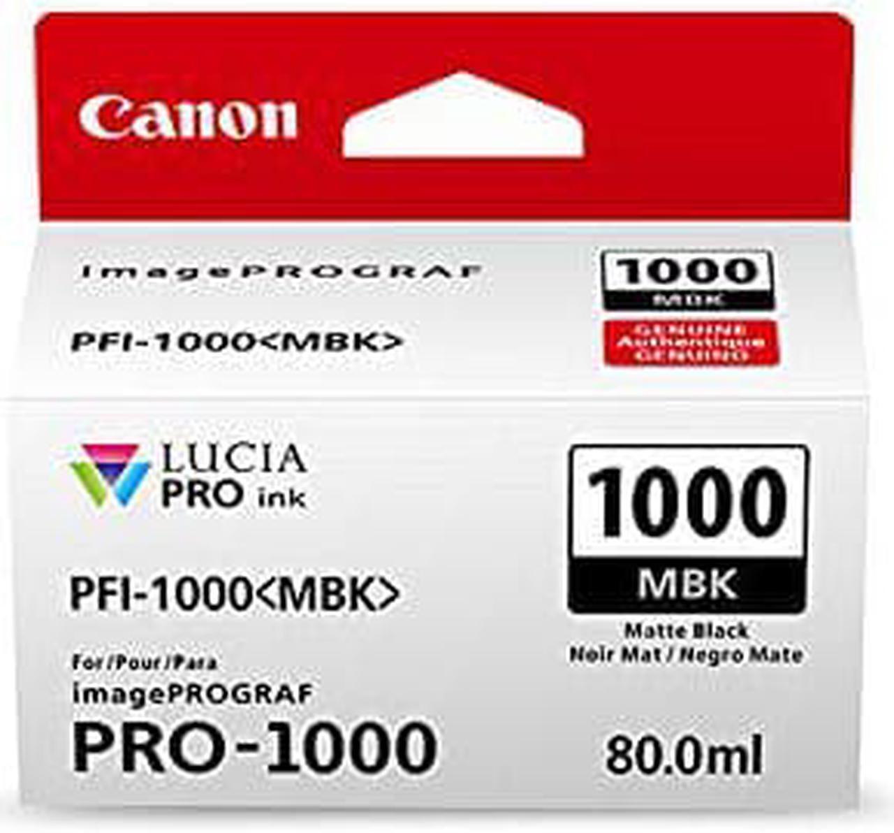 Alt view image 4 of 4 - Canon PFI-1000 MBK Matte Black LUCIA PRO ink for imagePROGRAF PRO-1000 #0545C002