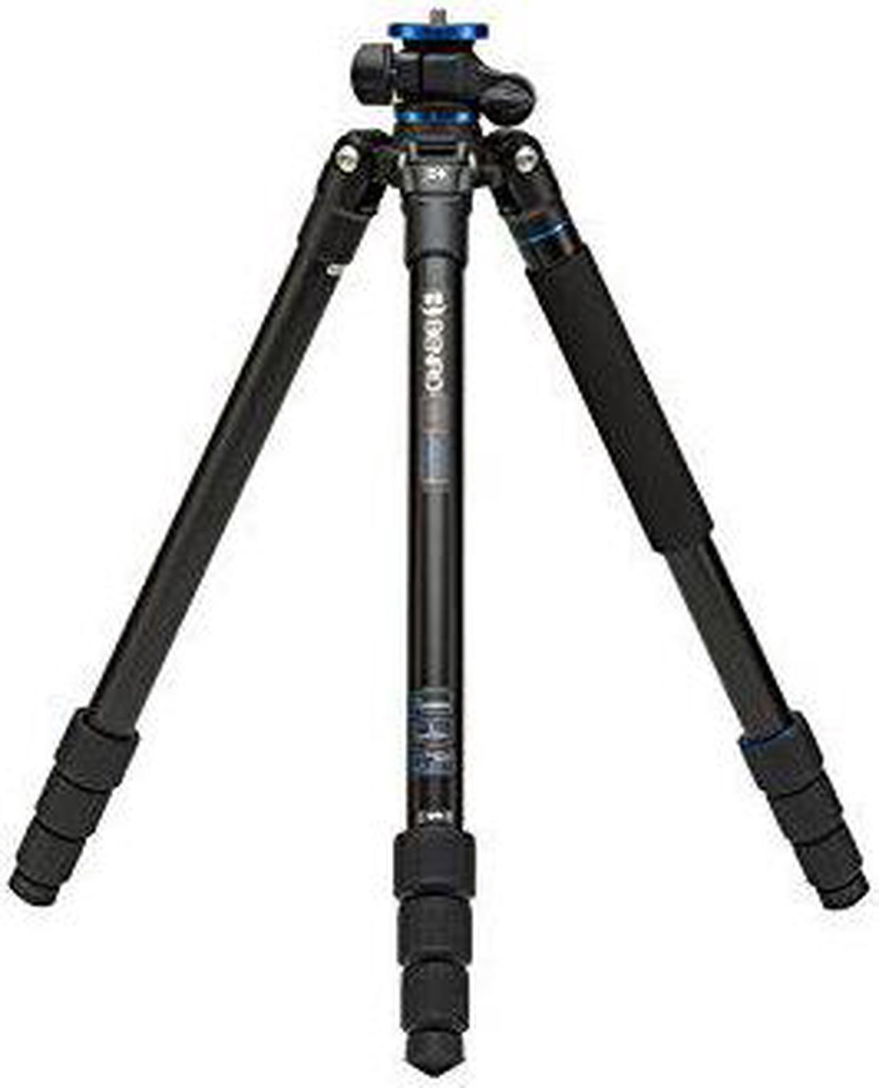 Alt view image 15 of 20 - Benro Go Plus FGP28A 4-Section Al Travel Tripod with Monopod, 65.2" Height