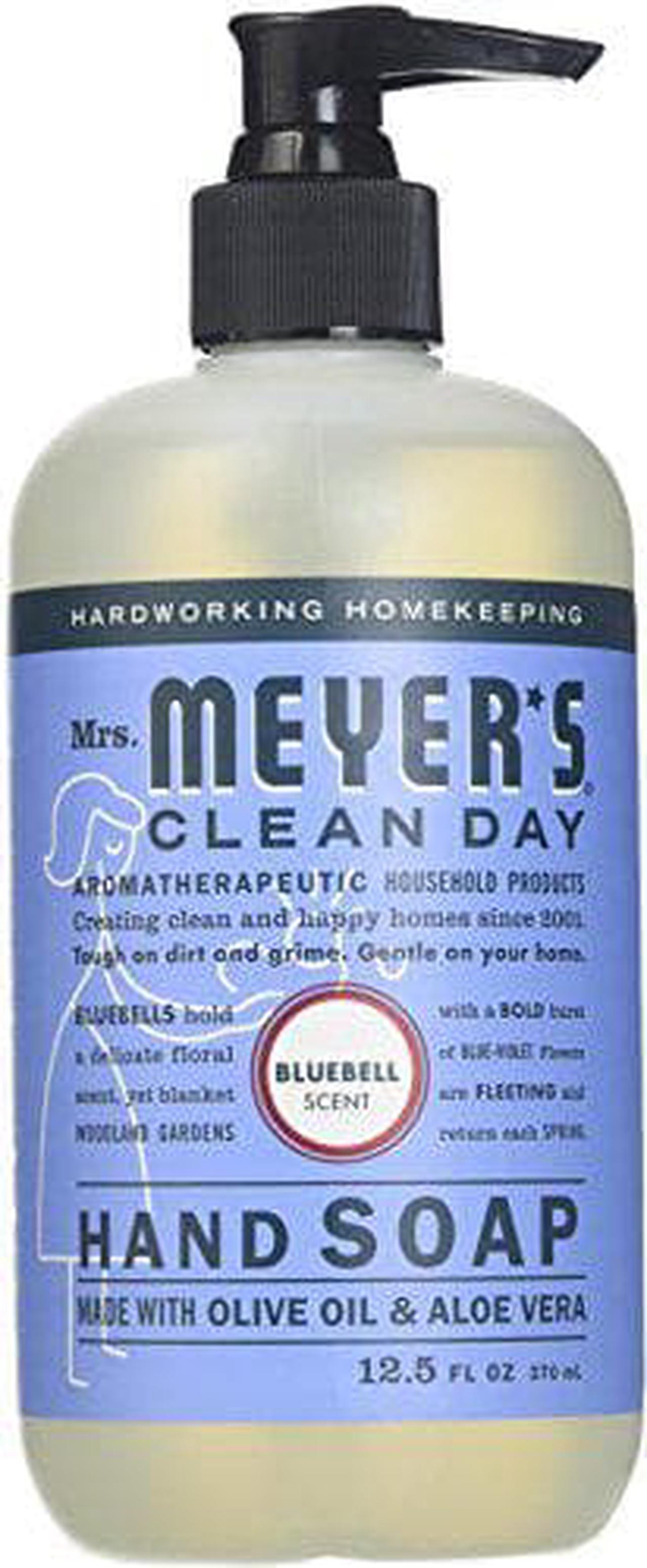 Mrs. Meyers Clean Day Liquid Hand Soap Hard 12.5 Oz Bluebell Scent Pump Dispenser (Pack of 6)