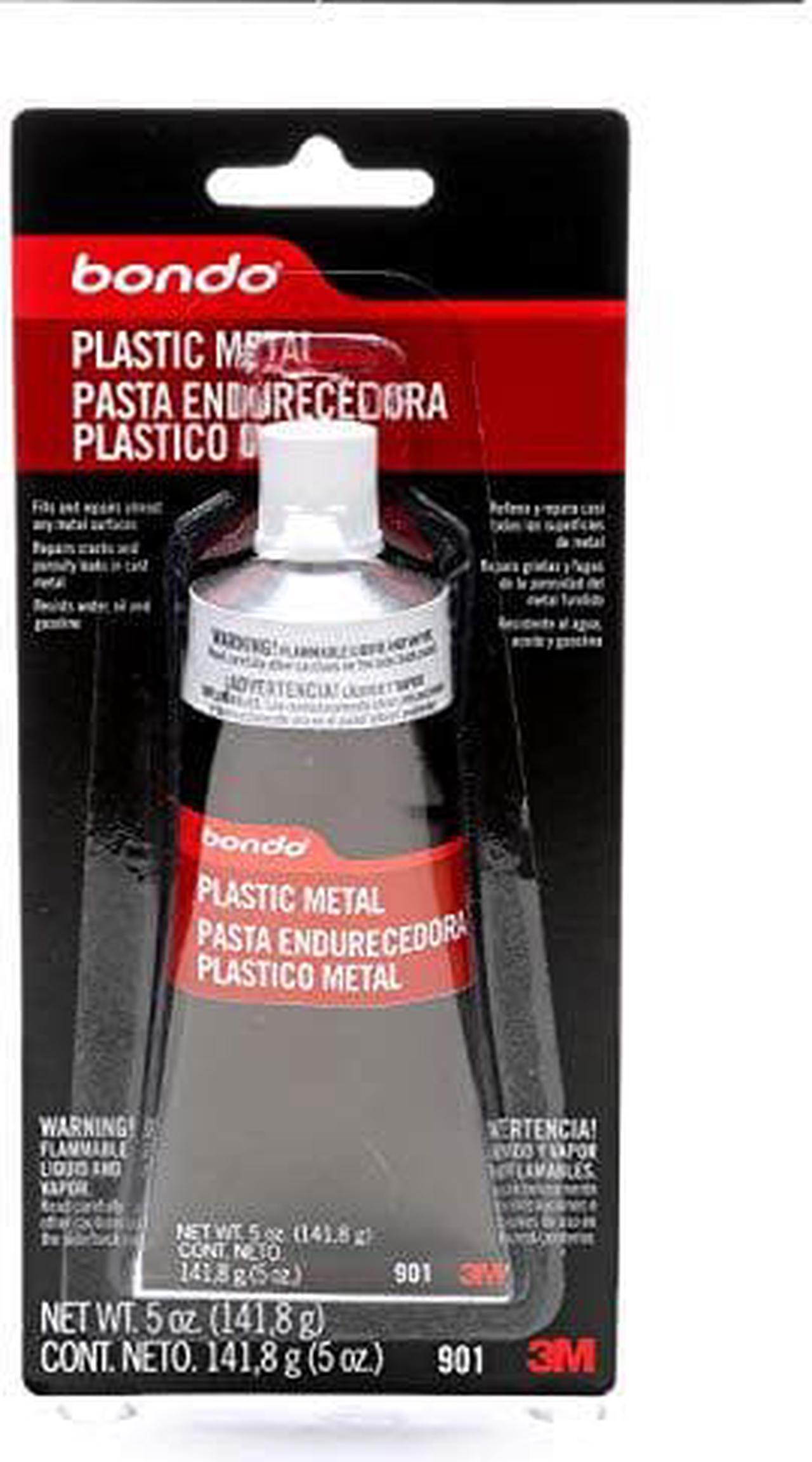 Bondo Plastic Metal, Seals & Fills Almost Any Metal Surface for Durability & Longevity, 5 oz.