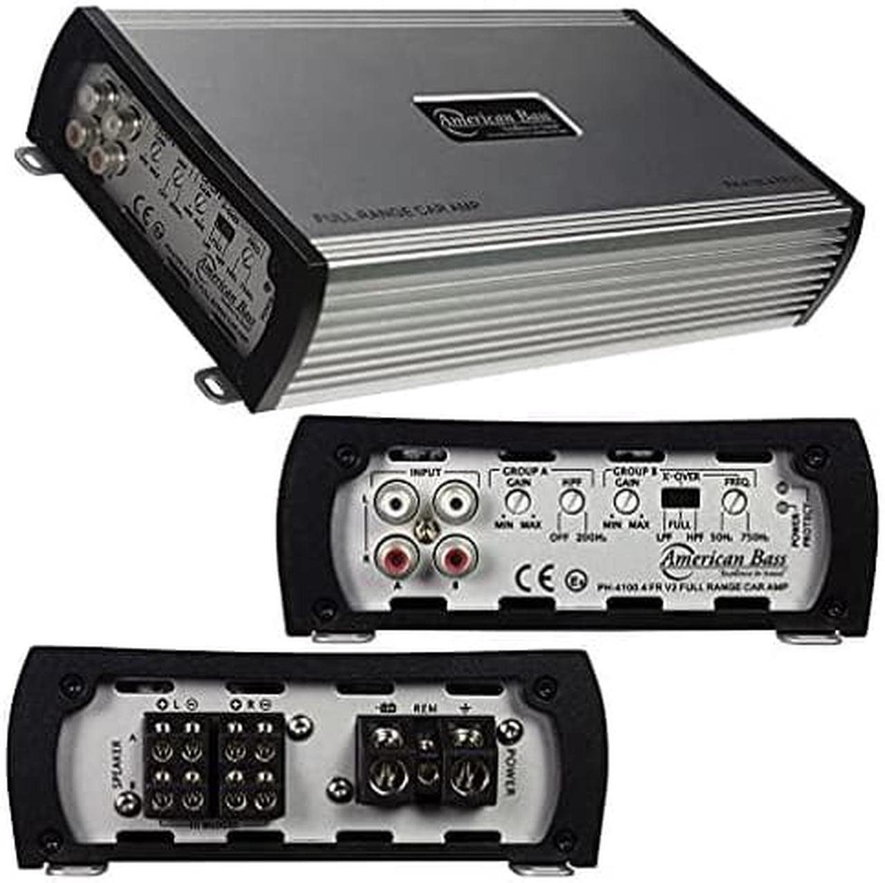 Alt view image 8 of 10 - AMERICAN BASS PH-4100.4 FR V2 American Bass Amp 4 Channel 2 Ohm stable 480 Watts Max(PH4100FRV2)