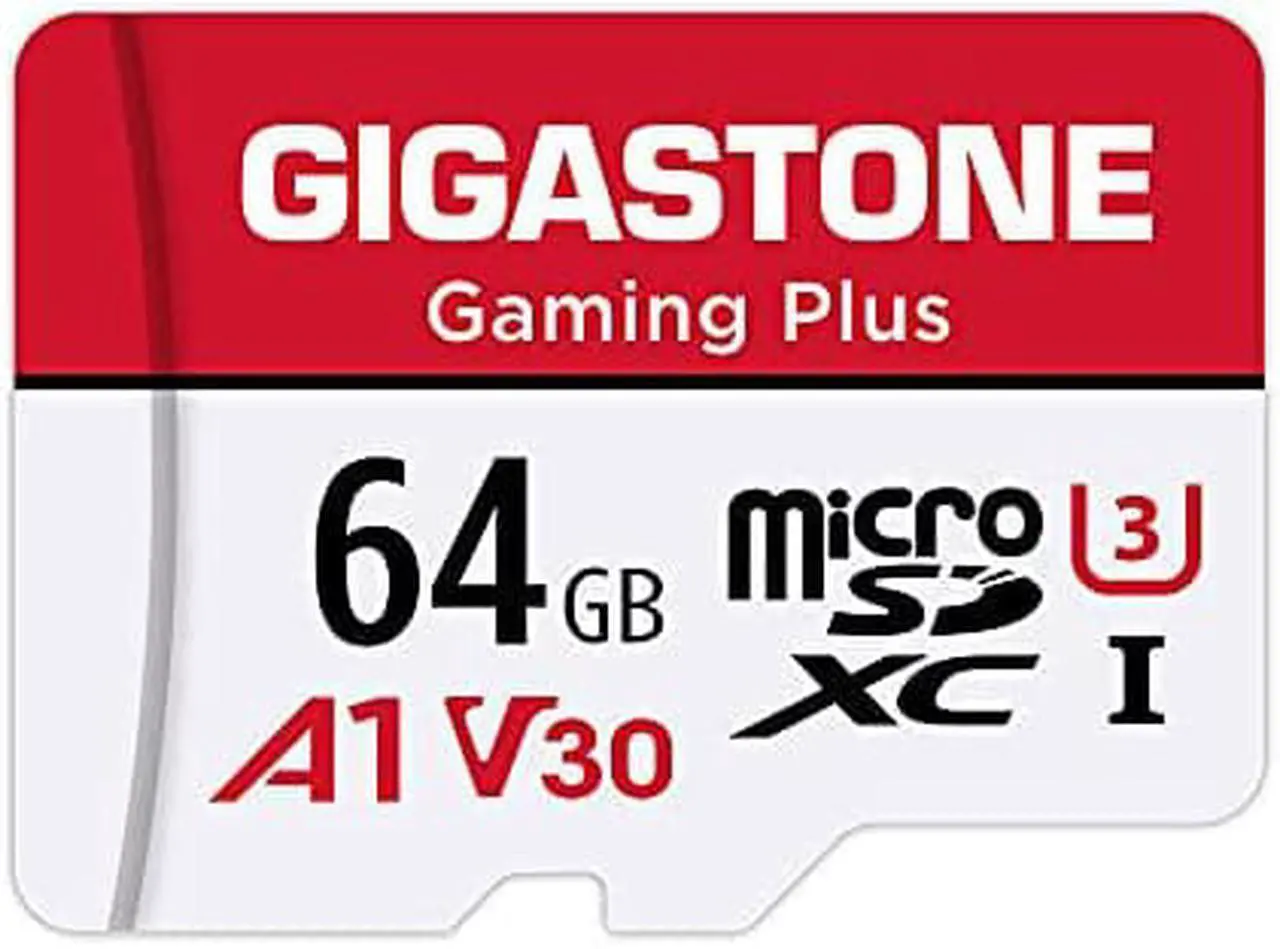 Alt view image 8 of 8 - Gigastone 64GB Micro SD Card, Gaming Plus, Nintendo-Switch Compatible MicroSDXC Memory Card, 95MB/s, 4K Video Recording, Action Camera, Wyze, GoPro,Dash Cam, Security Camera, UHS-I A1 U3 V30 Class 10