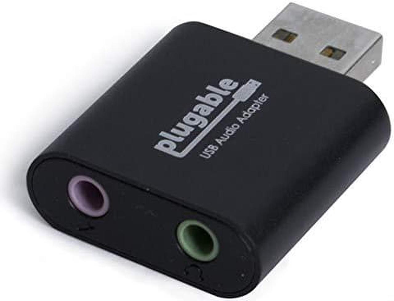 Alt view image 9 of 17 - Plugable USB Audio Adapter with 3.5mm Speaker-Headphone and Microphone Jack, Add an External Stereo Sound Card to Any PC, Compatible with Windows, Mac, and Linux