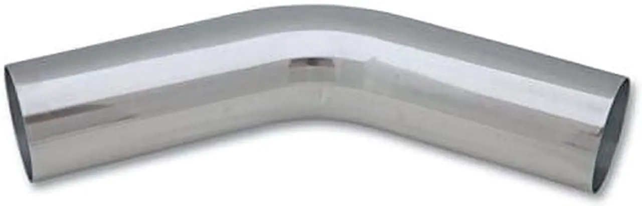 Vibrant 2.25in O.D. Universal Aluminum Tubing (45 degree bend) - Polished