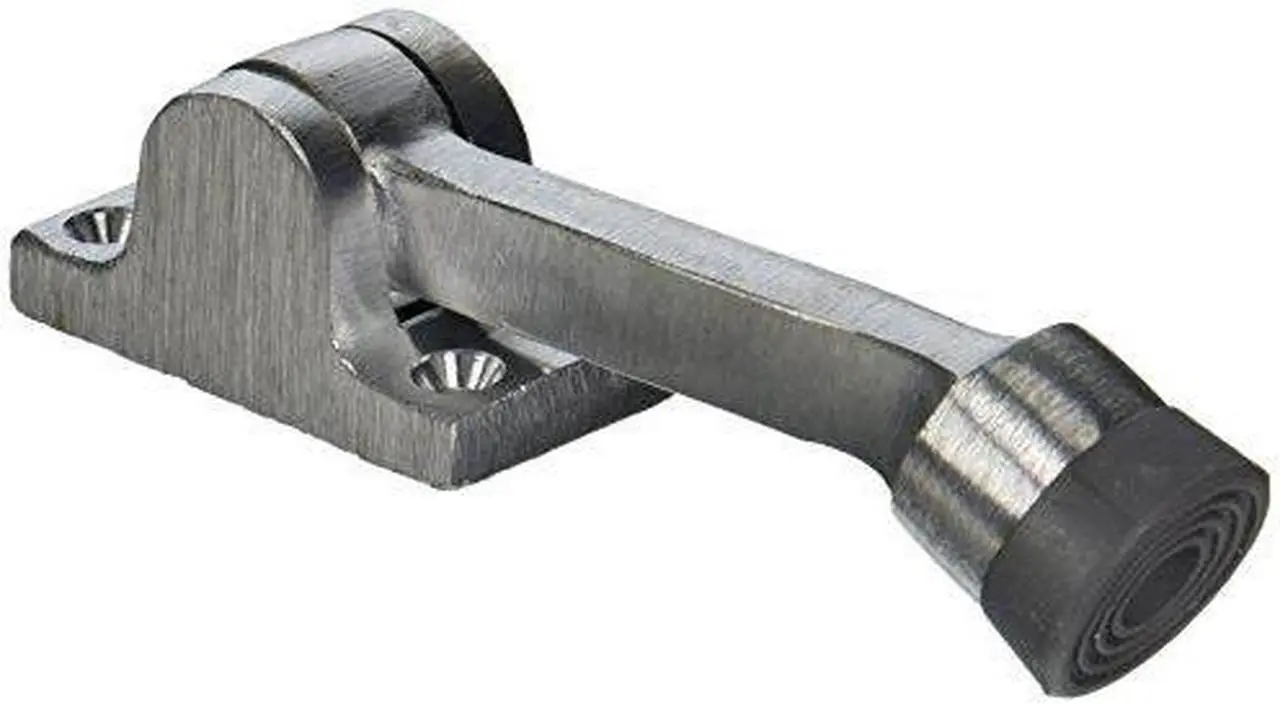 Alt view image 3 of 3 - 4 in. Solid Brass Kickdown Holder (Brushed Chrome)
