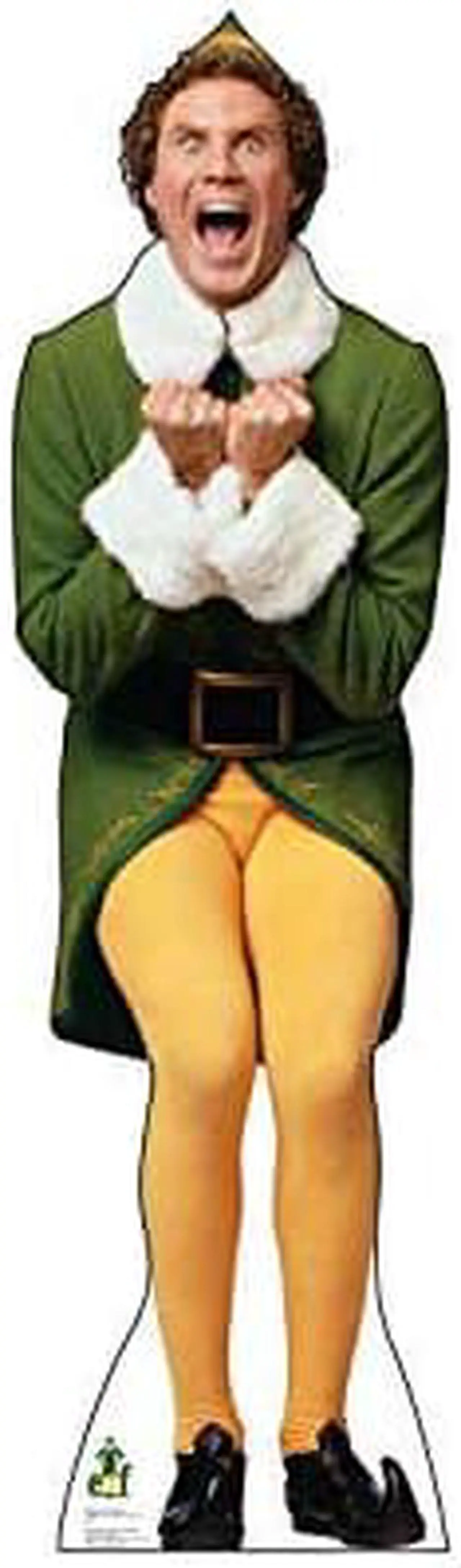 Advanced Graphics Buddy The Elf Excited Life Size Cardboard Cutout Standup - Elf (2003 Film)