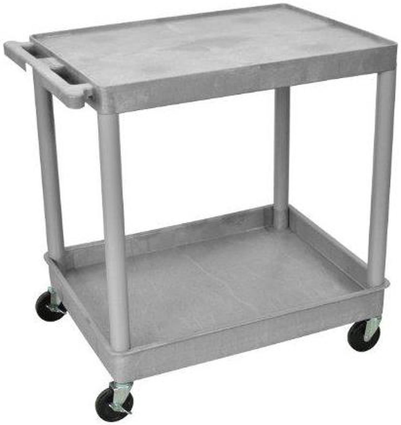 Alt view image 4 of 5 - Luxor Tc21-G 2 Shelf Tub Cart