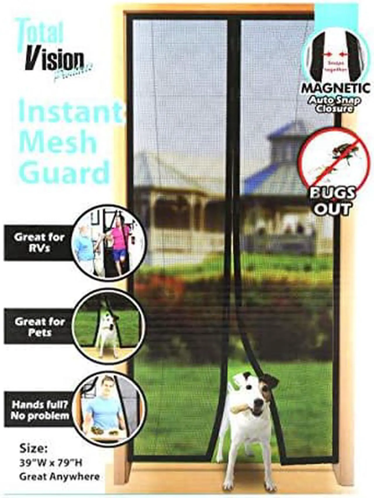 Alt view image 5 of 6 - Marvelous Mesh Instant Screen Door ~As Seen on TV ~ Same as Magic Mesh
