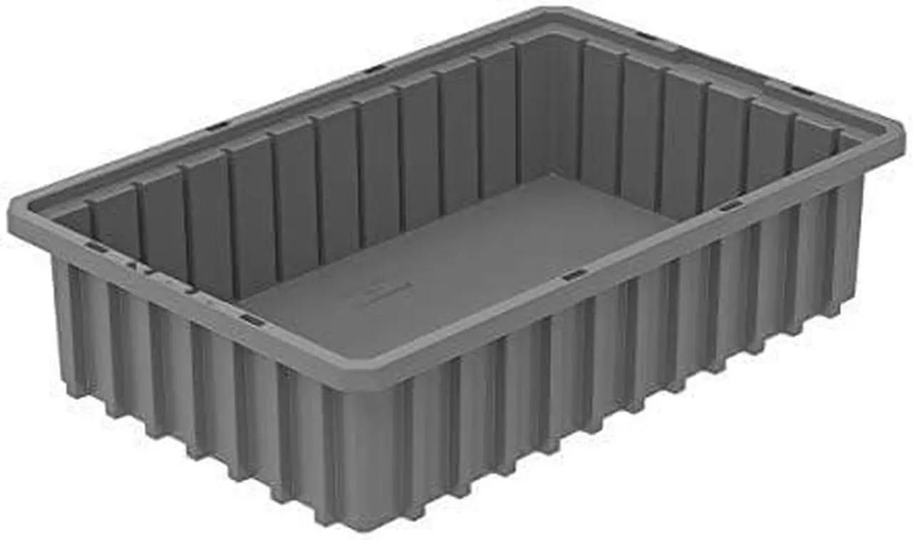Alt view image 6 of 6 - AKRO-MILS 33164GREY Industrial Grade Polymer, Divider Box, Gray, 16 1/2 in L, 4