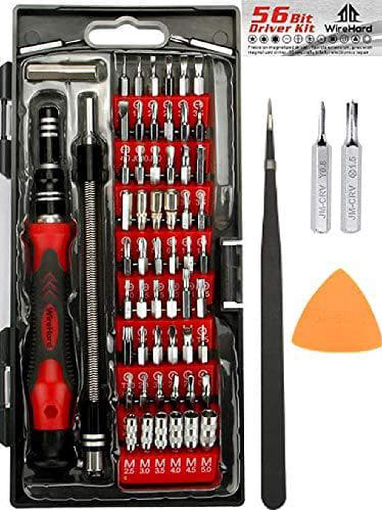 Alt view image 8 of 8 - WIREHARD 62 in 1 Precision Screwdriver Set Repair Tool Kit - Magnetic Steel Specialty Bits for All iPhone and Smartphone Models, MacBook, Desktop Laptop Computer, Xbox, PlayStation, Electronics, Toys - OEM