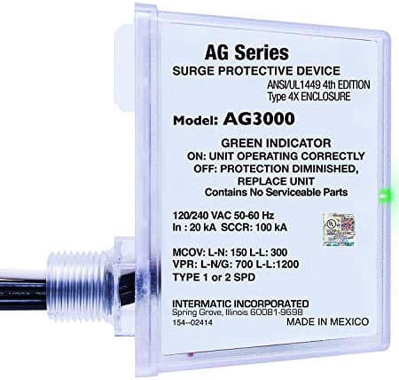 Alt view image 6 of 6 - intermatic ag3000 surge protector