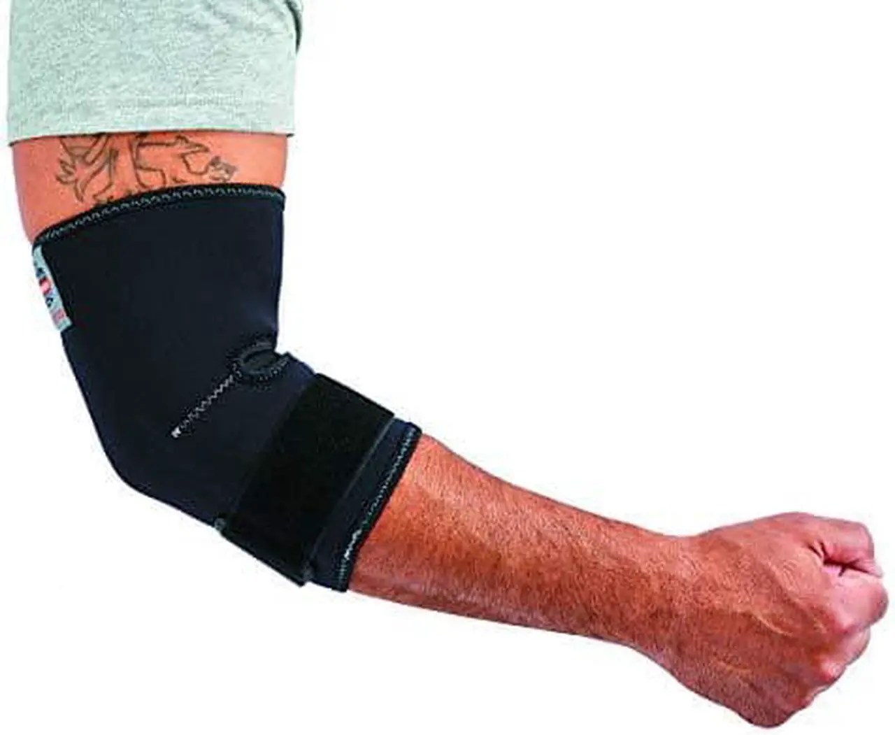 Main image of Ergodyne ProFlex 655 Neoprene Elbow Sleeve with Strap, Black, Large