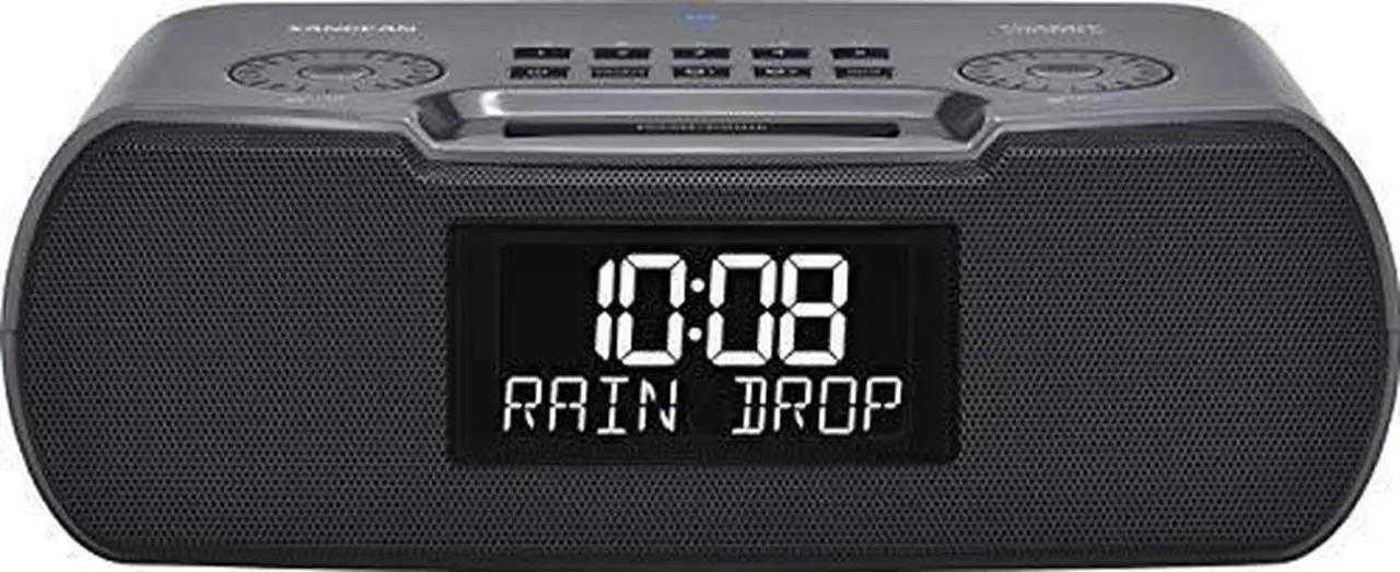 Alt view image 12 of 12 - Sangean RCR-30 Bluetooth AM/FM Alarm Clock Radio with Sound Soother (Black)