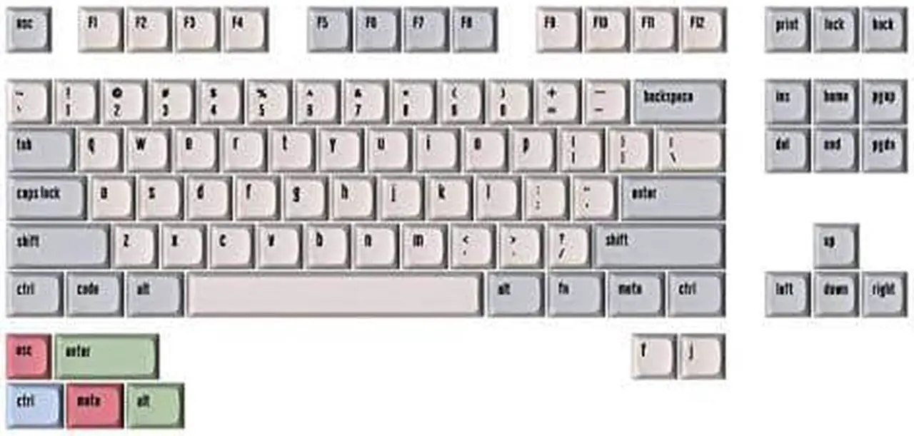Main image of Drop + MiTo XDA Canvas Keycap Set for Tenkeyless Keyboards - Compatible with Cherry MX Switches and Clones (TKL 94-Key Kit)