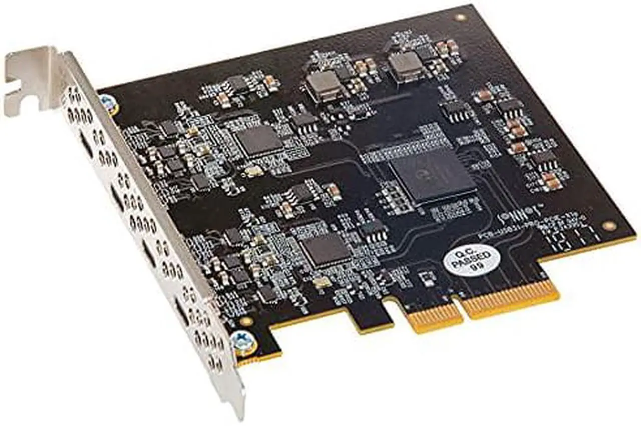 Alt view image 2 of 3 - Allegro USB-C 4-port PCIe Card Thunderbolt compatible