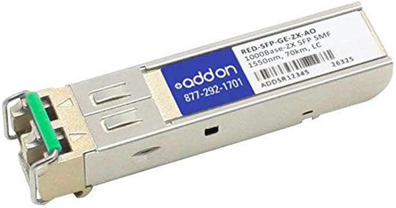 Alt view image 3 of 4 - Add-onputer Peripherals, L RED-SFP-GE-ZX-AO Redback SFP Transceiver Provides 1000Base-ZX