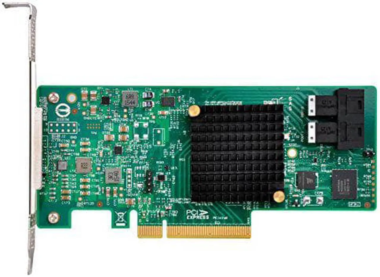 Alt view image 2 of 3 - Server-grade Host Bus Adapter 9311-8i expansion card with dual Mini-SAS HD SFF-8643connectors