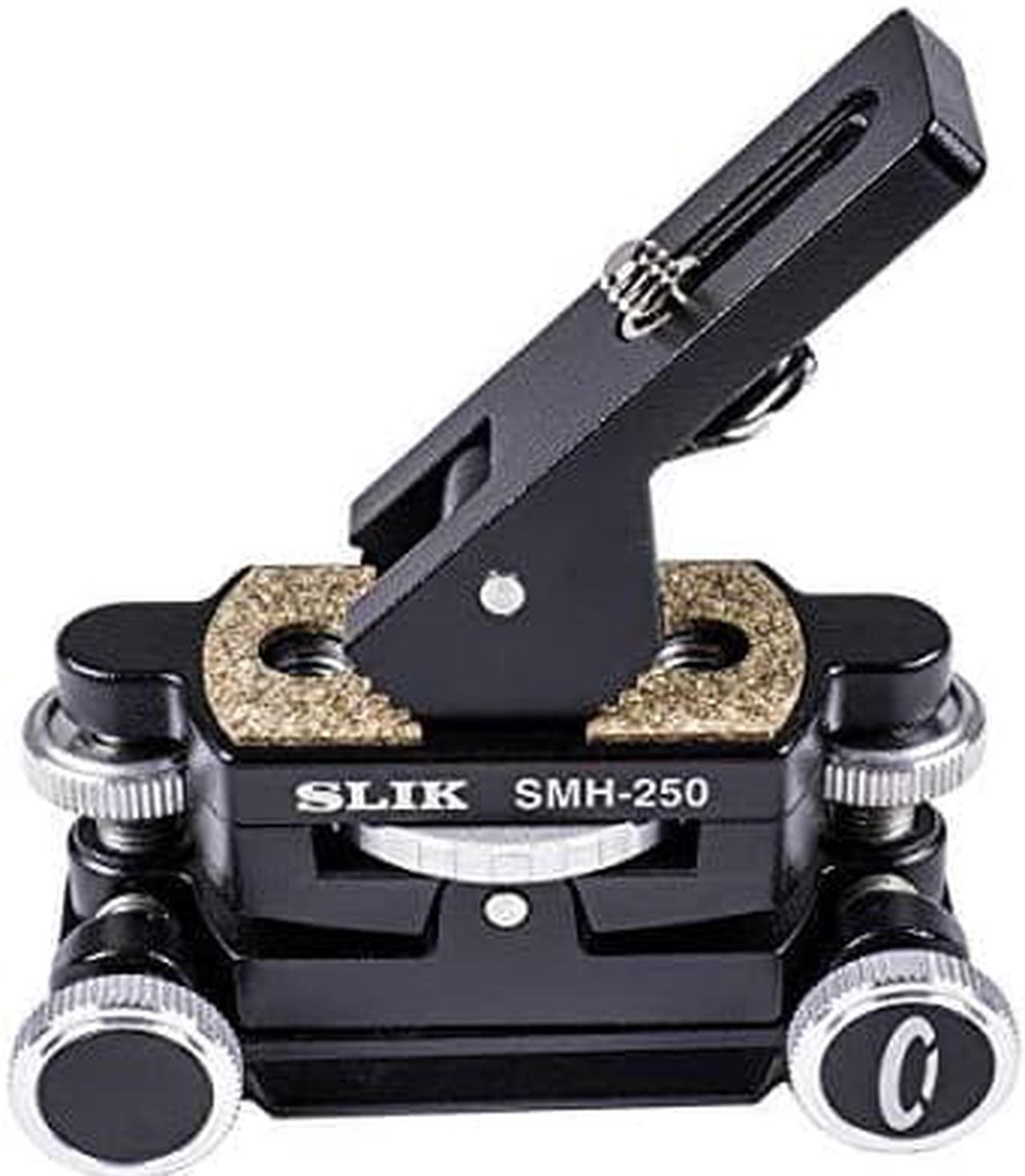 Alt view image 8 of 8 - slik smh-250 micro movement adjust tripod head, black (618-804)