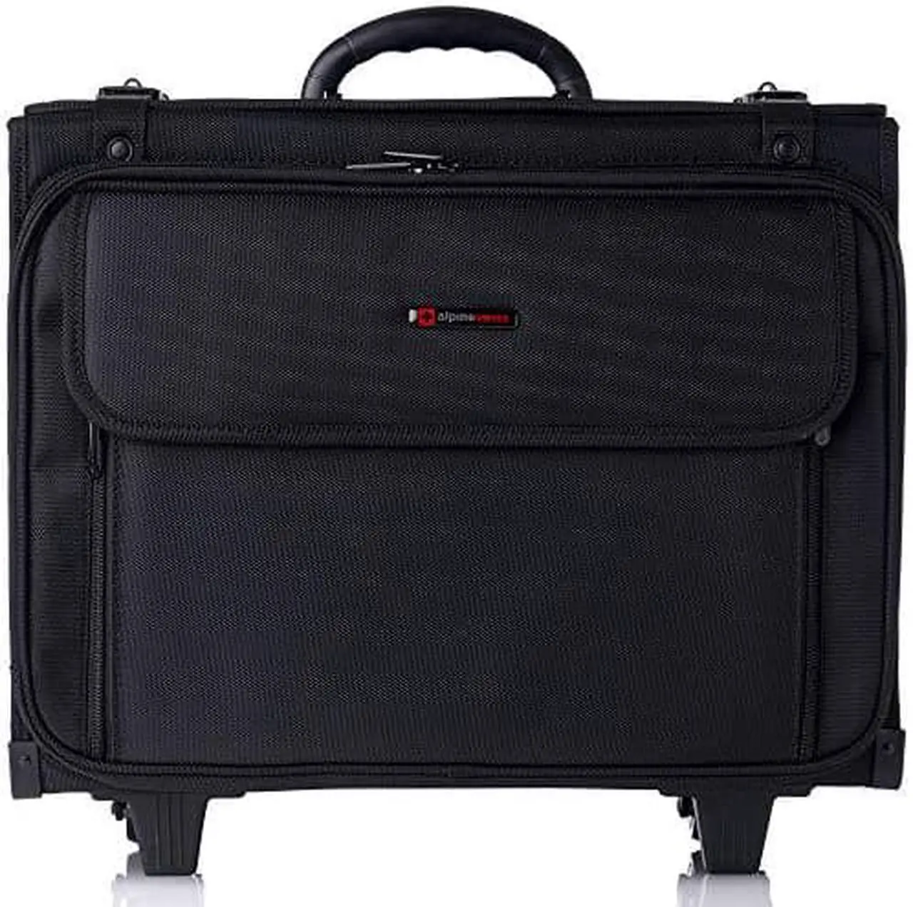 Alt view image 14 of 14 - Alpine Swiss Rolling Briefcase Laptop Bag For Men Women Hard Side Catalog Case Wheels Legal Dividers Lawyer Attache Case Carry-On Business Travel Bag