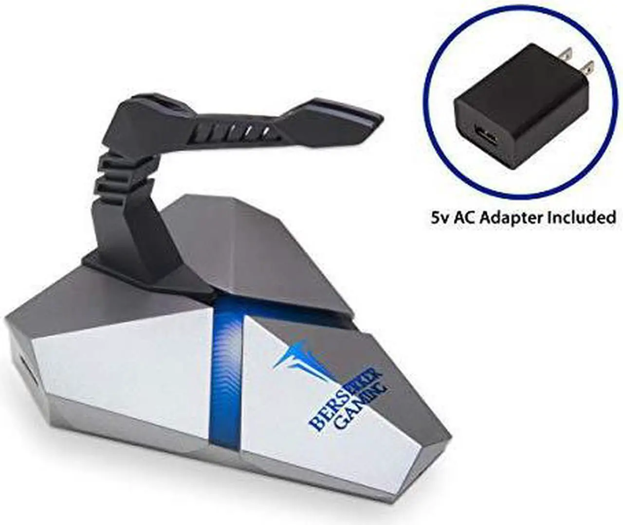 Alt view image 15 of 16 - LOKI RGB Gaming Mouse Bungee With USB 3.0 Hub and Micro SD Card Reader - AC 5v Power Adapter is Included
