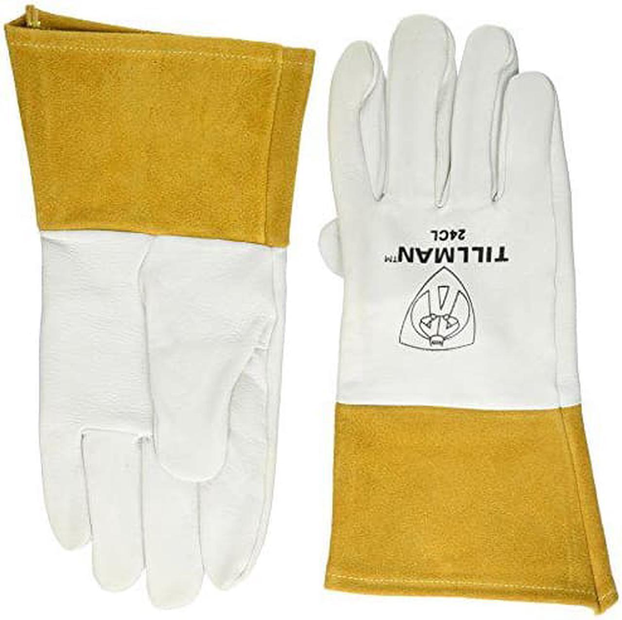 Alt view image 6 of 6 - Tillman 24C Top Grain Kidskin 4" Cuff TIG Welding Gloves, Large
