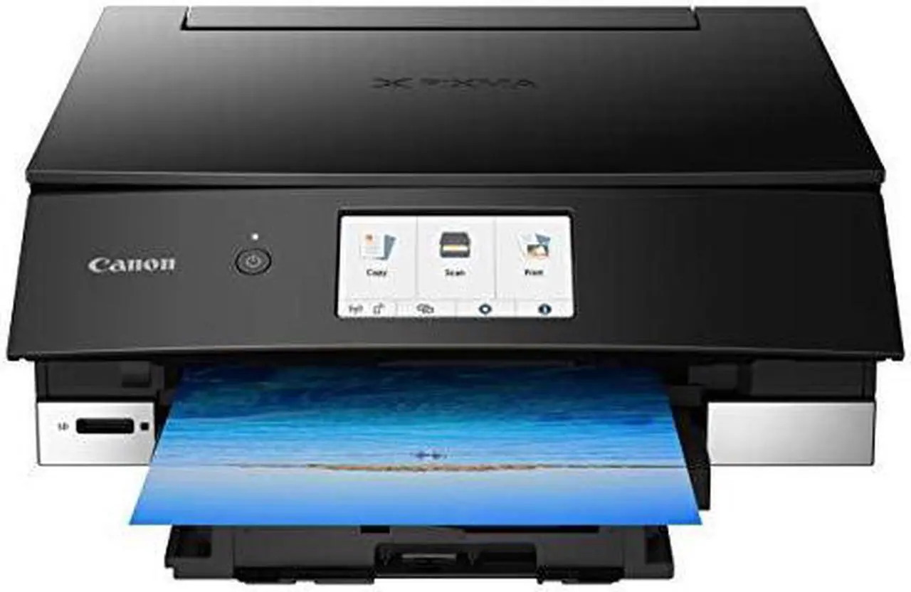 Alt view image 8 of 8 - Canon PIXMA TS8220 (2987C002) Duplex 4800 DPI x 1200 DPI Wireless/USB Color Inkjet All-In-One Printer - Black