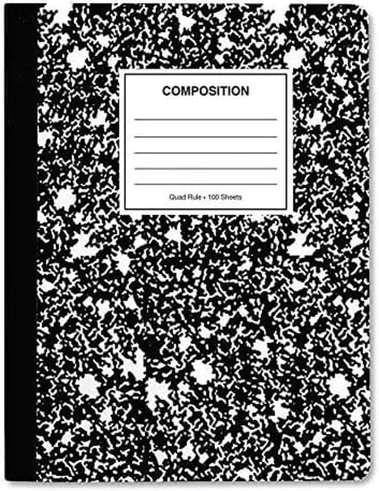 Alt view image 8 of 11 - Universal Quad Rule Composition Book. Quadrille Rule 7.5" x 9.75" 1 Subject Black 20950