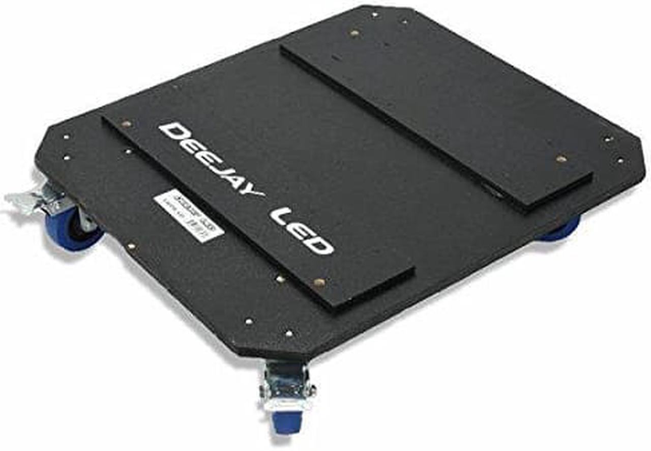 Alt view image 3 of 3 - DJ Case Caster Kit Dolly w/ Four 3.5-in Wheels Two Wheels Have Brake
