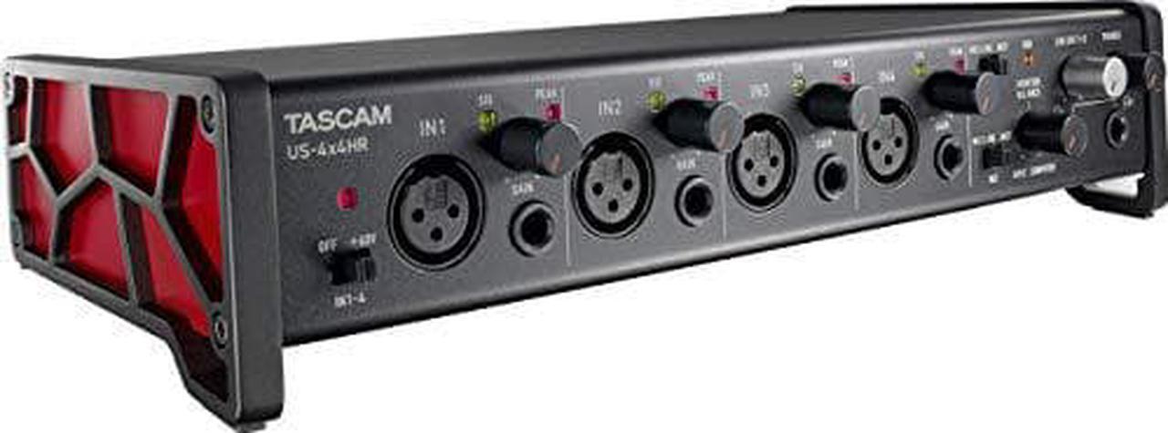Alt view image 7 of 7 - Tascam US-4x4HR Desktop 4x4 USB Type-C Audio/MIDI Interface