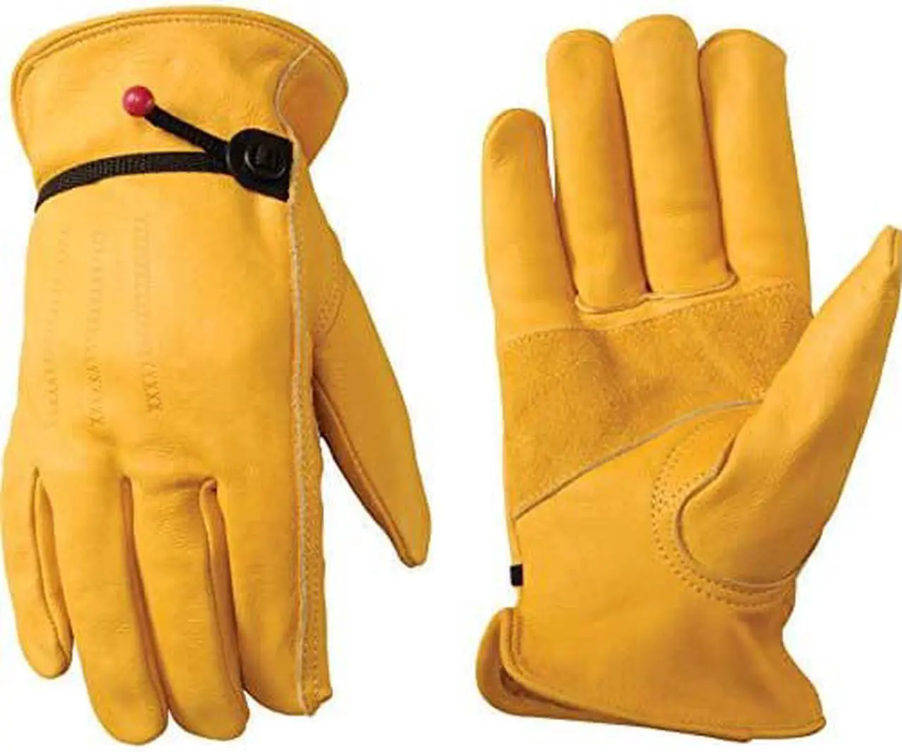 Alt view image 5 of 5 - Large Heavy Duty Grain Cowhide Full Leather Work Glove Wells Lamont Gloves 1132L