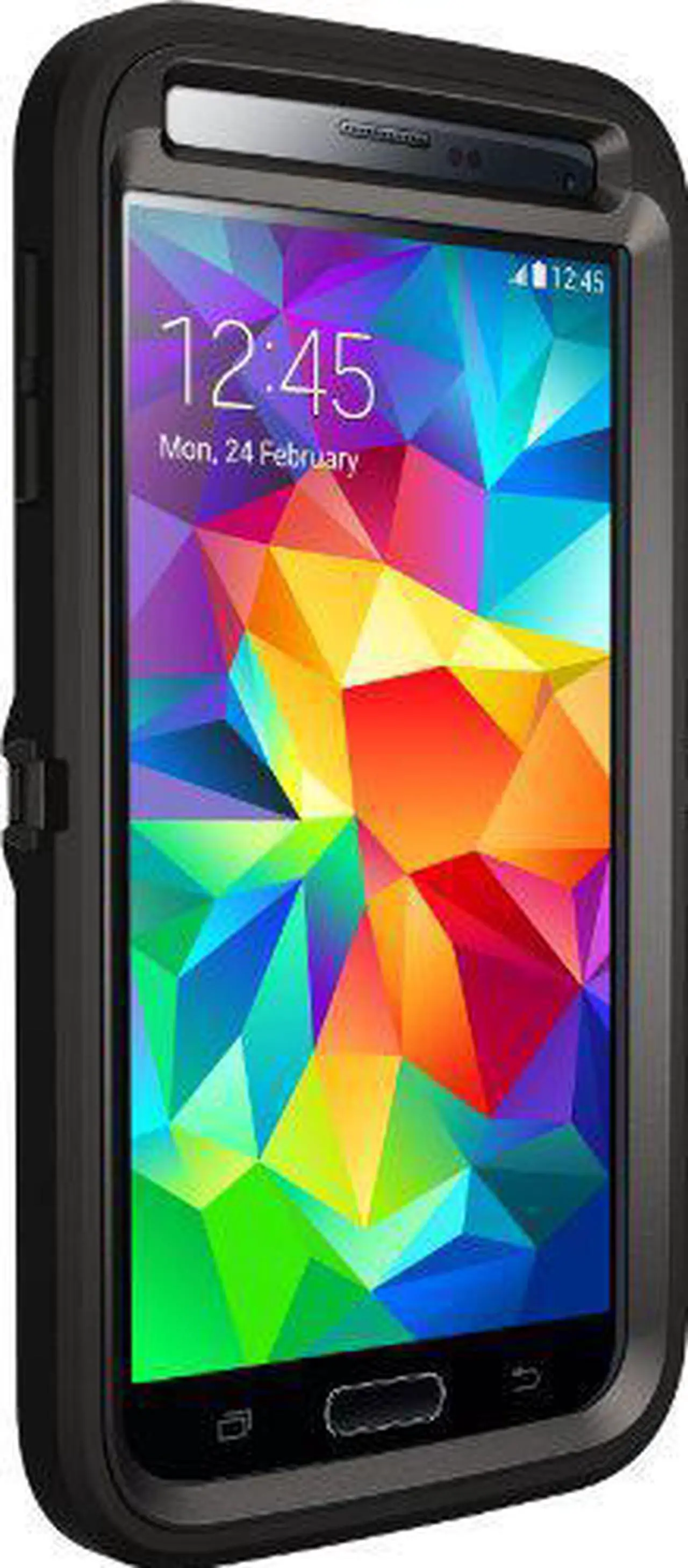 Alt view image 17 of 18 - OtterBox Defender Case for Samsung Galaxy S5 - Black/Black