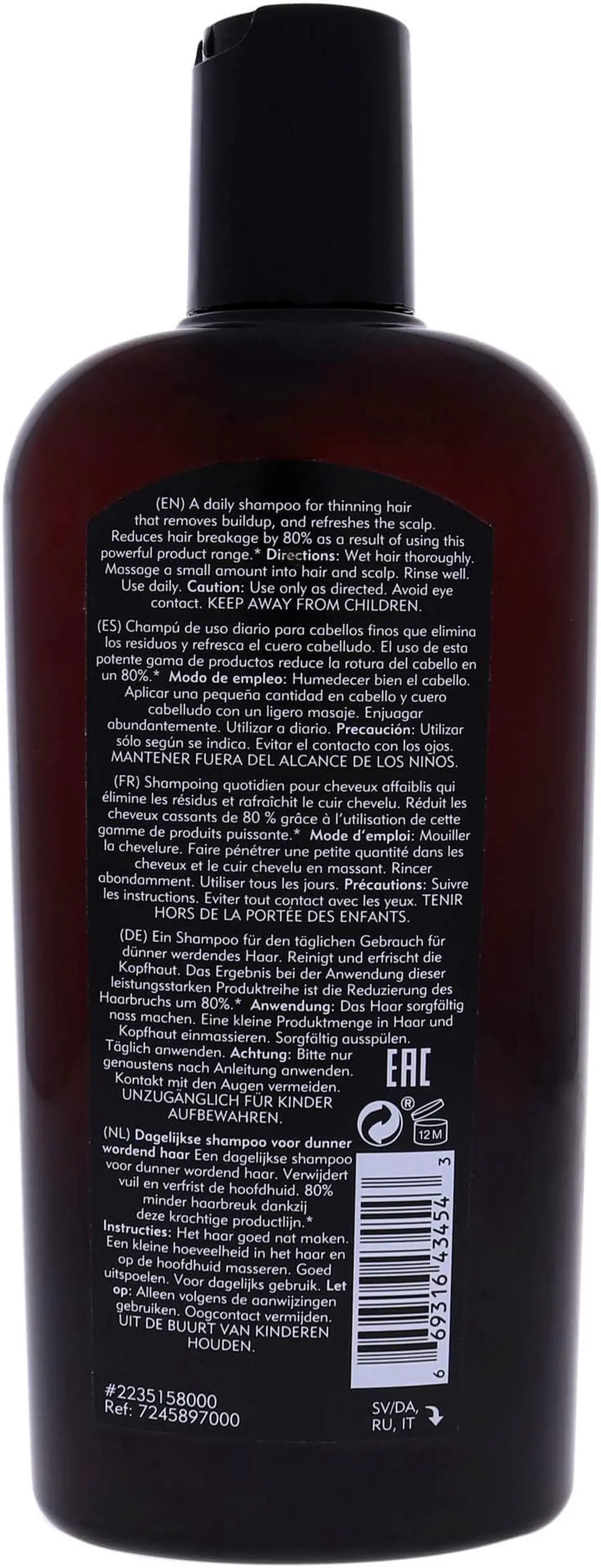 Alt view image 6 of 6 - American Crew - Men Fortifying Shampoo (Daily Shampoo For Thinning Hair)(450ml/15.2oz)