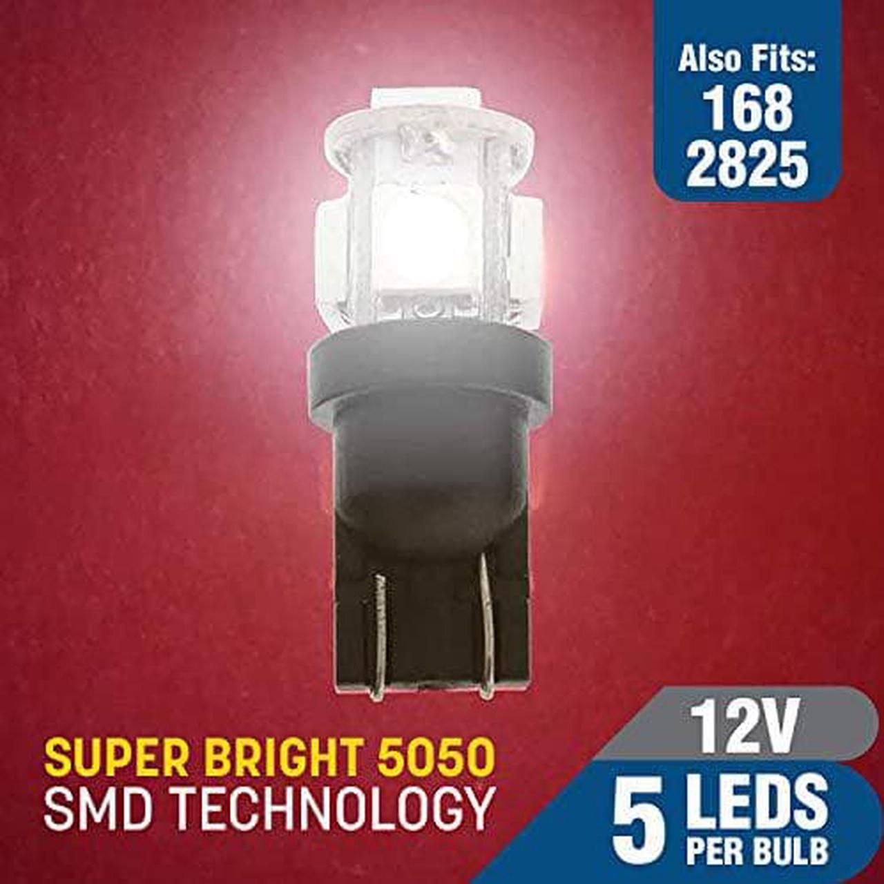 Alt view image 11 of 12 - 2-Piece Set 5-SMD LED Dome Light Bulb, Red