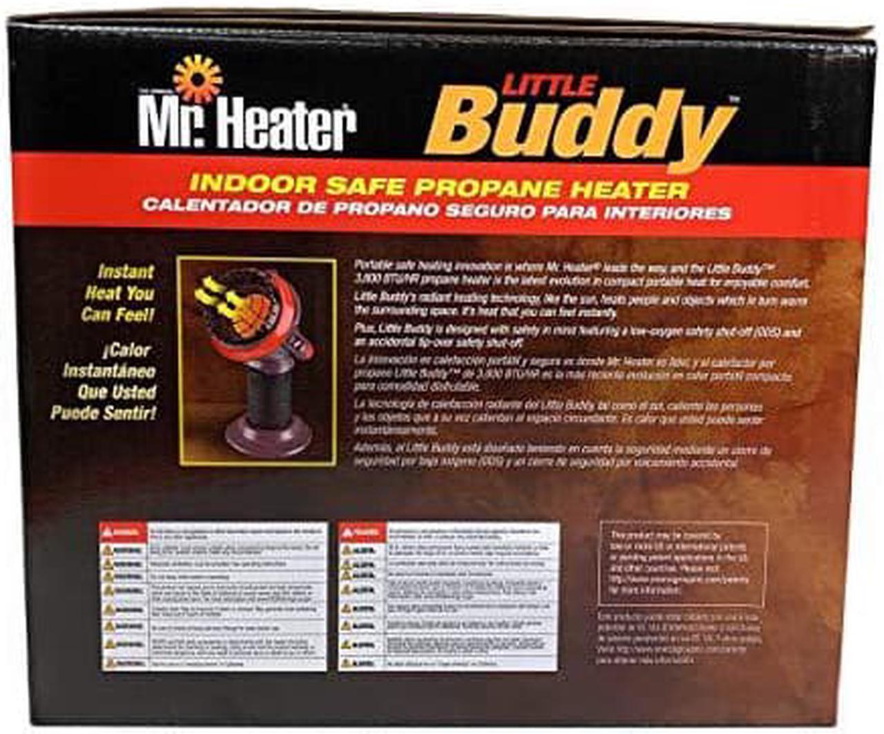 Alt view image 8 of 18 - Mr. Heater MH-F215100 3800 BTU Portable Little Buddy Propane Emergency Heat