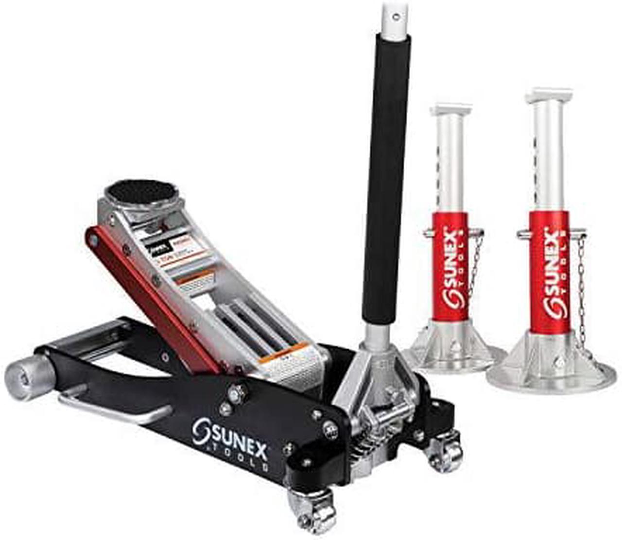 Alt view image 2 of 6 - SUNEX TOOLS 6603ASJPK Jack Stand Jack Pack,3 tons,Aluminum