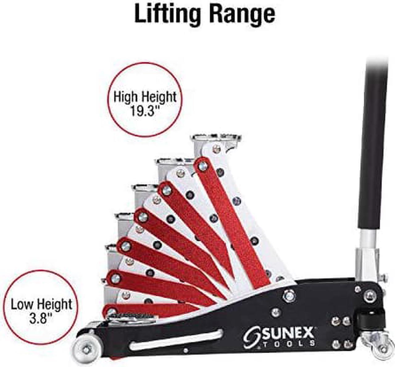 Alt view image 5 of 6 - SUNEX TOOLS 6603ASJPK Jack Stand Jack Pack,3 tons,Aluminum