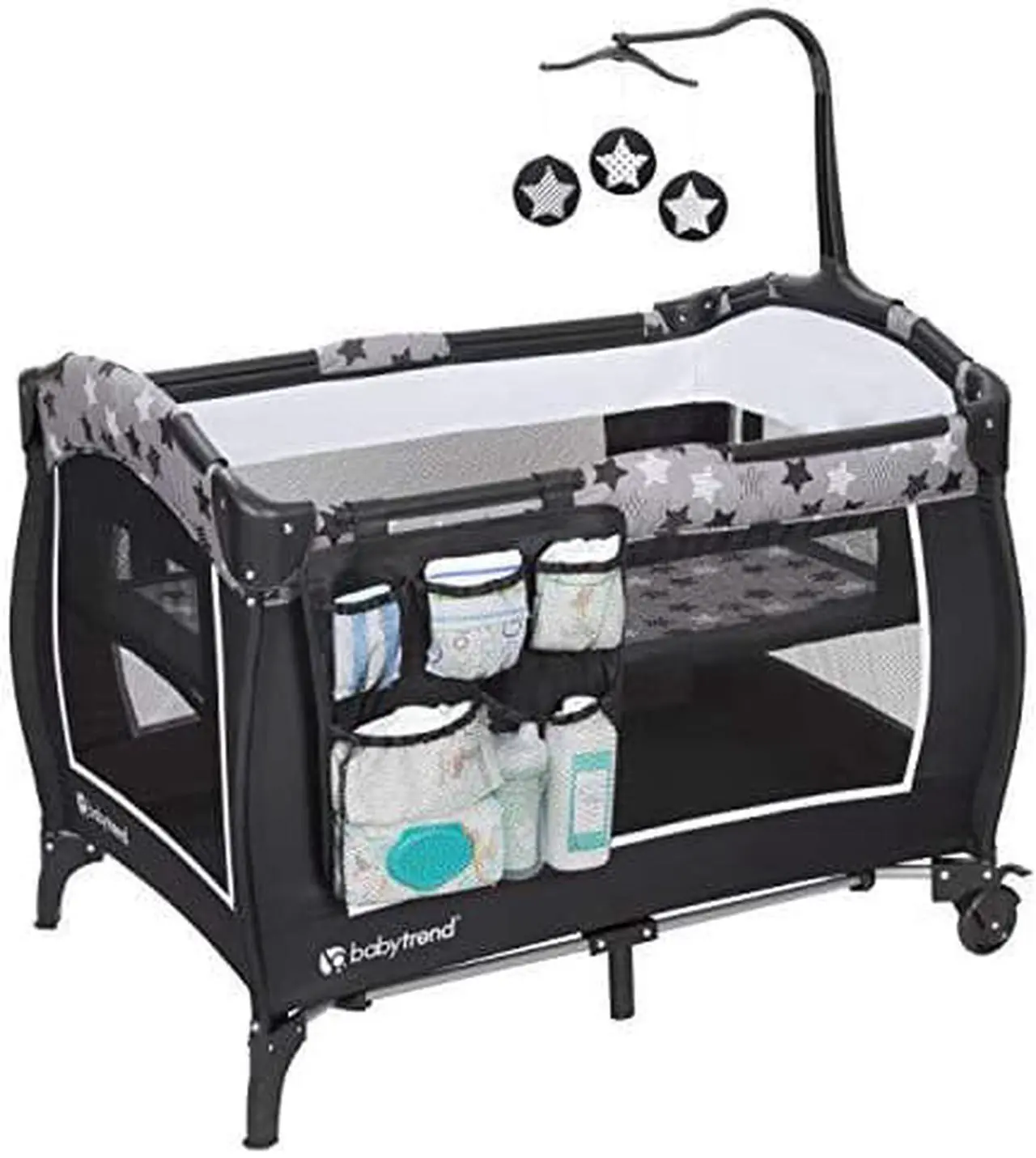 Alt view image 14 of 18 - Baby Trend E Rising Star Nursery Center with Baby Changing Table and Playard