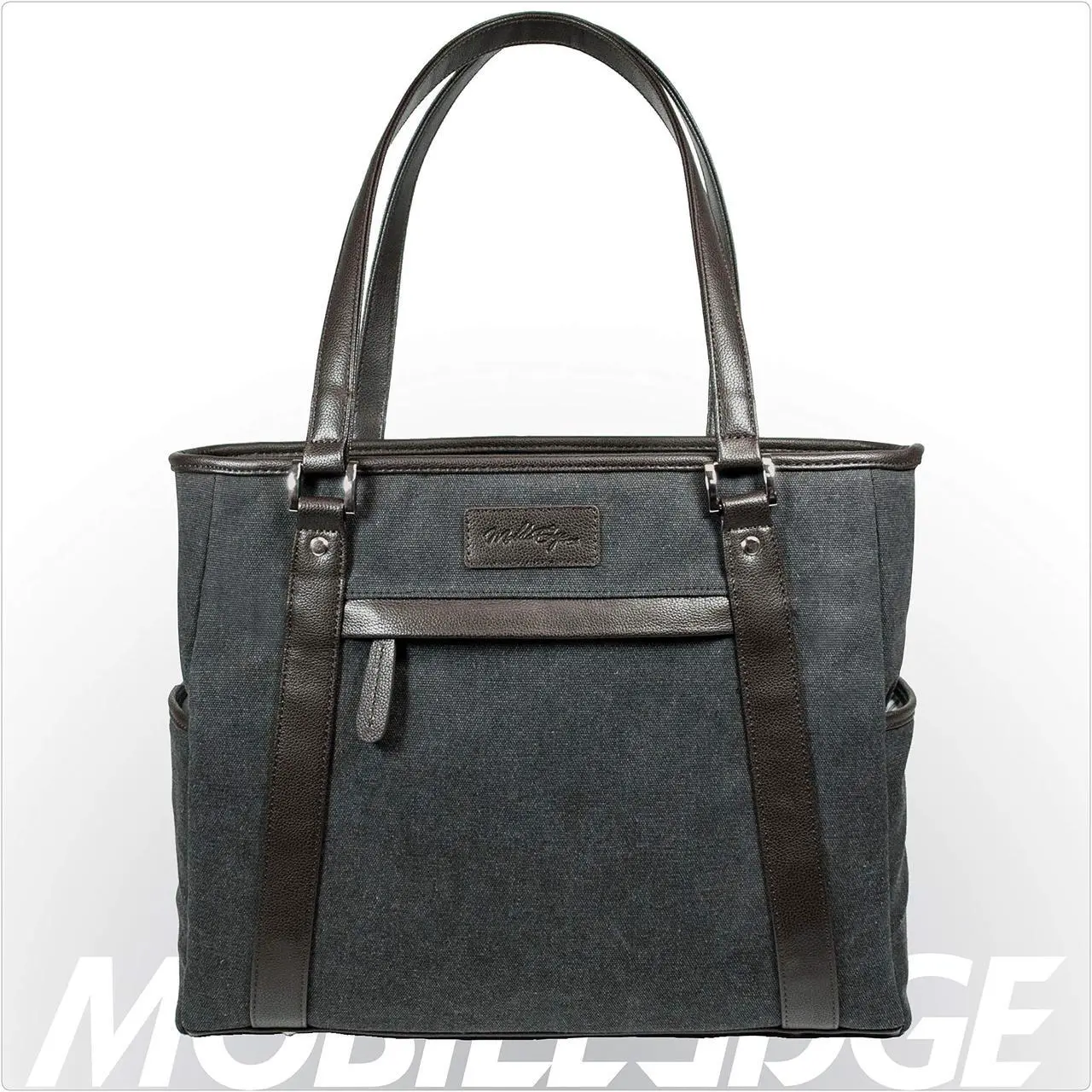 Alt view image 4 of 11 - Mobile Edge Urban Carrying Case (Tote) For 15.6" Apple Notebook - Charcoal Brown