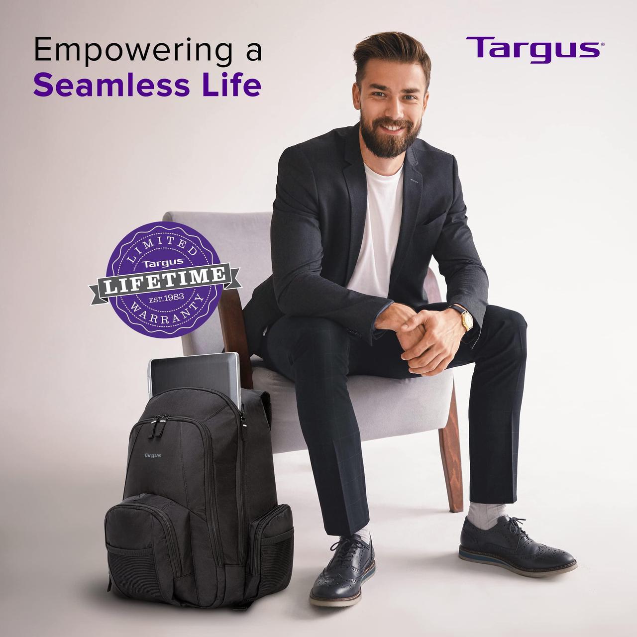 Alt view image 11 of 15 - Targus 17" Groove Backpack (Black) - CVR617