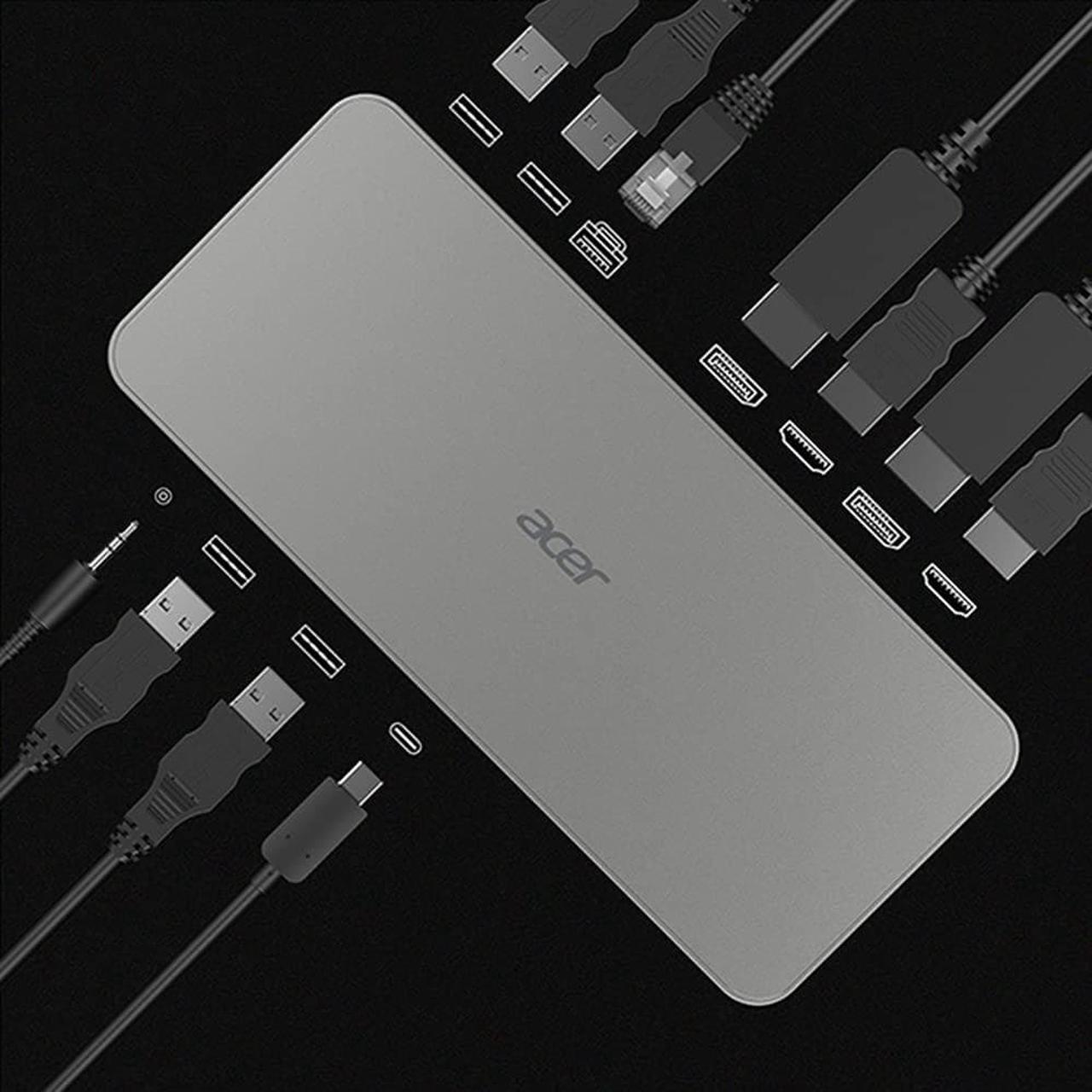 Alt view image 10 of 12 - Acer D501 USB Type-C Multi-Port Dock GPDCK1100E