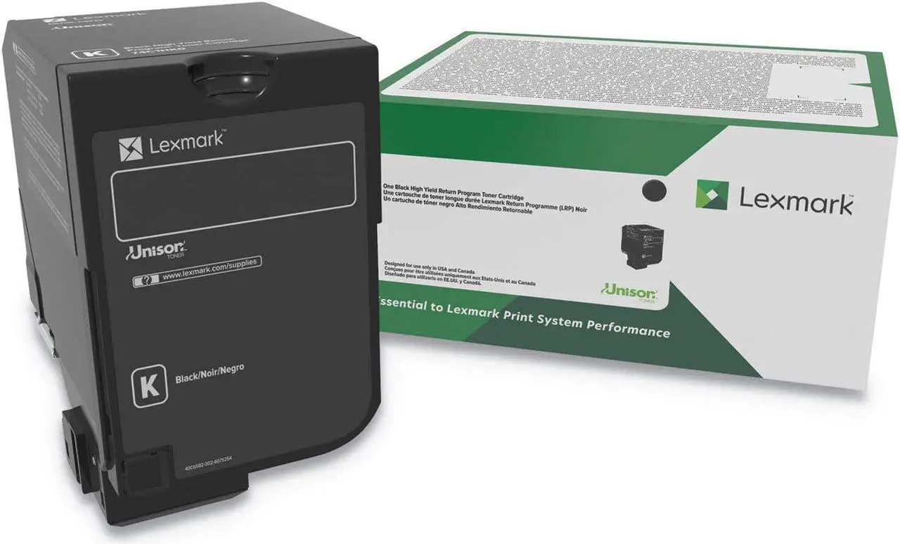 Alt view image 10 of 10 - Lexmark 74C0HKG TAA High Yield Return Program Toner Cartridge - Black