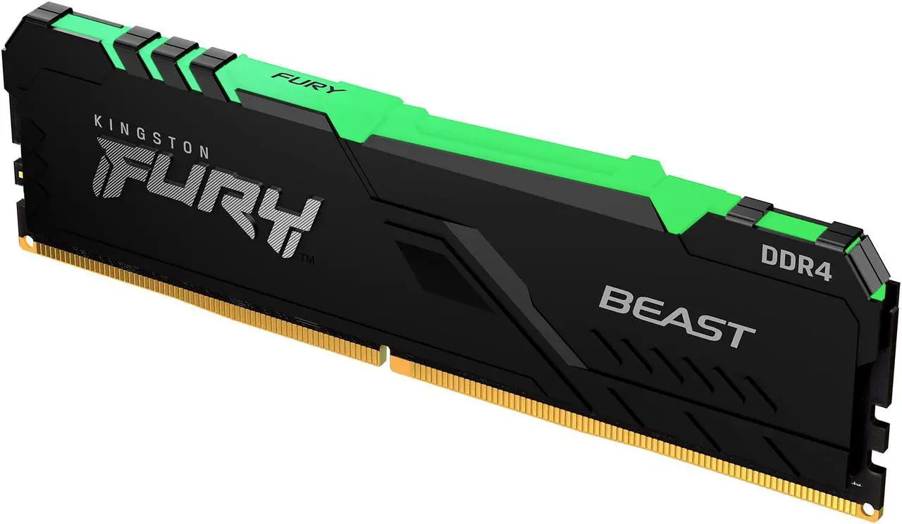 Alt view image 17 of 20 - Kingston Fury Beast RGB 8GB DDR4 3200MHz 288pin DIMM Memory Module KF432C16BBA/8