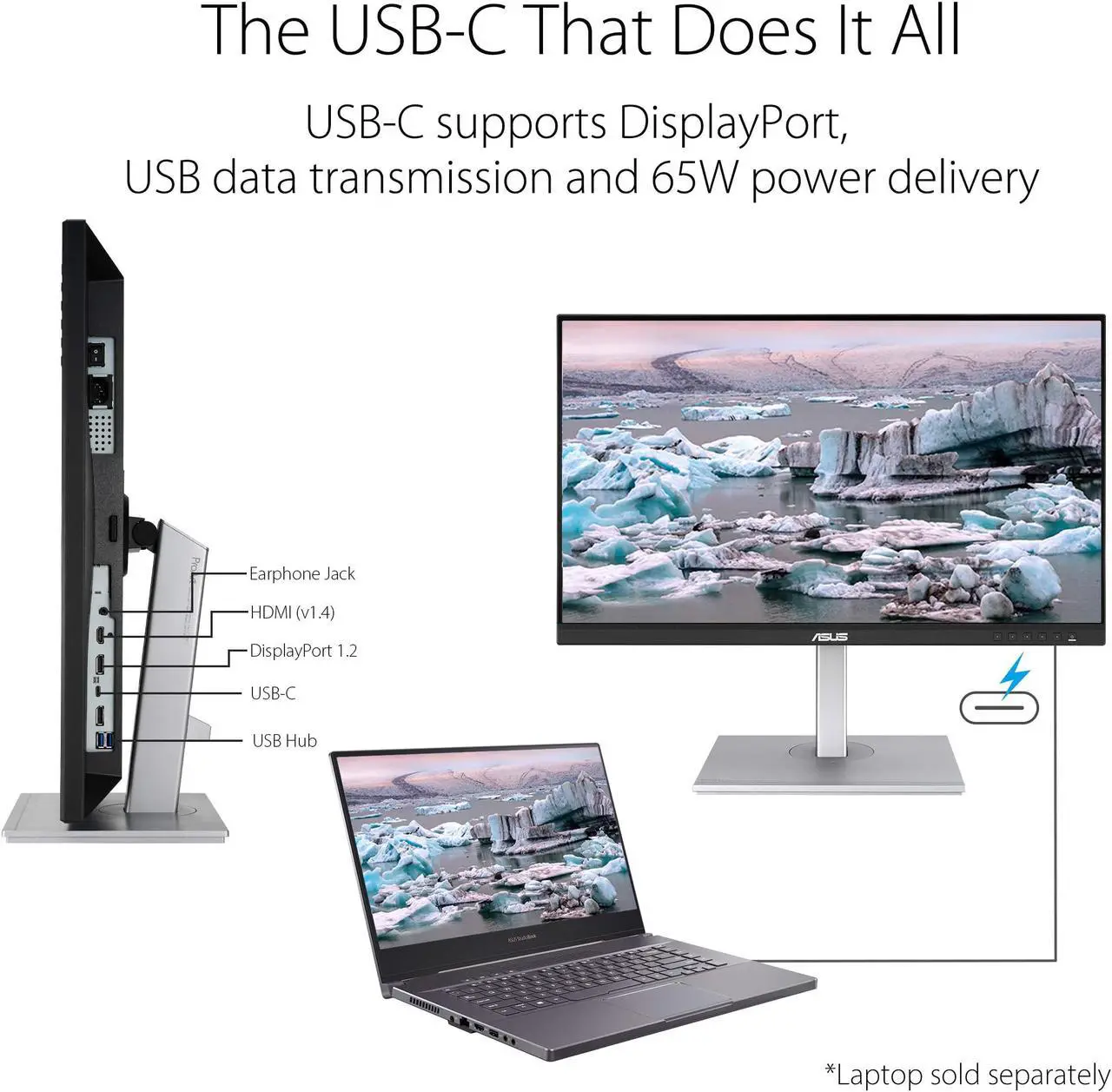 Alt view image 16 of 20 - ASUS ProArt Display PA247CV Professional Monitor  23.8",IPS, Full HD (1920 x 1080), 100% sRGB, 100% Rec,USB-C, DisplayPort Daisy